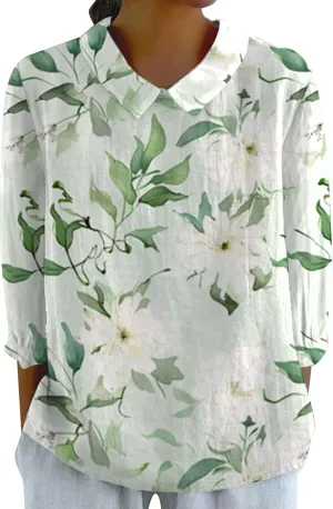 Women Cotton Linen Tops Causal Summer Short Sleeve Oversized T Shirts Crew Neck Loose Blouses Linen Shirts