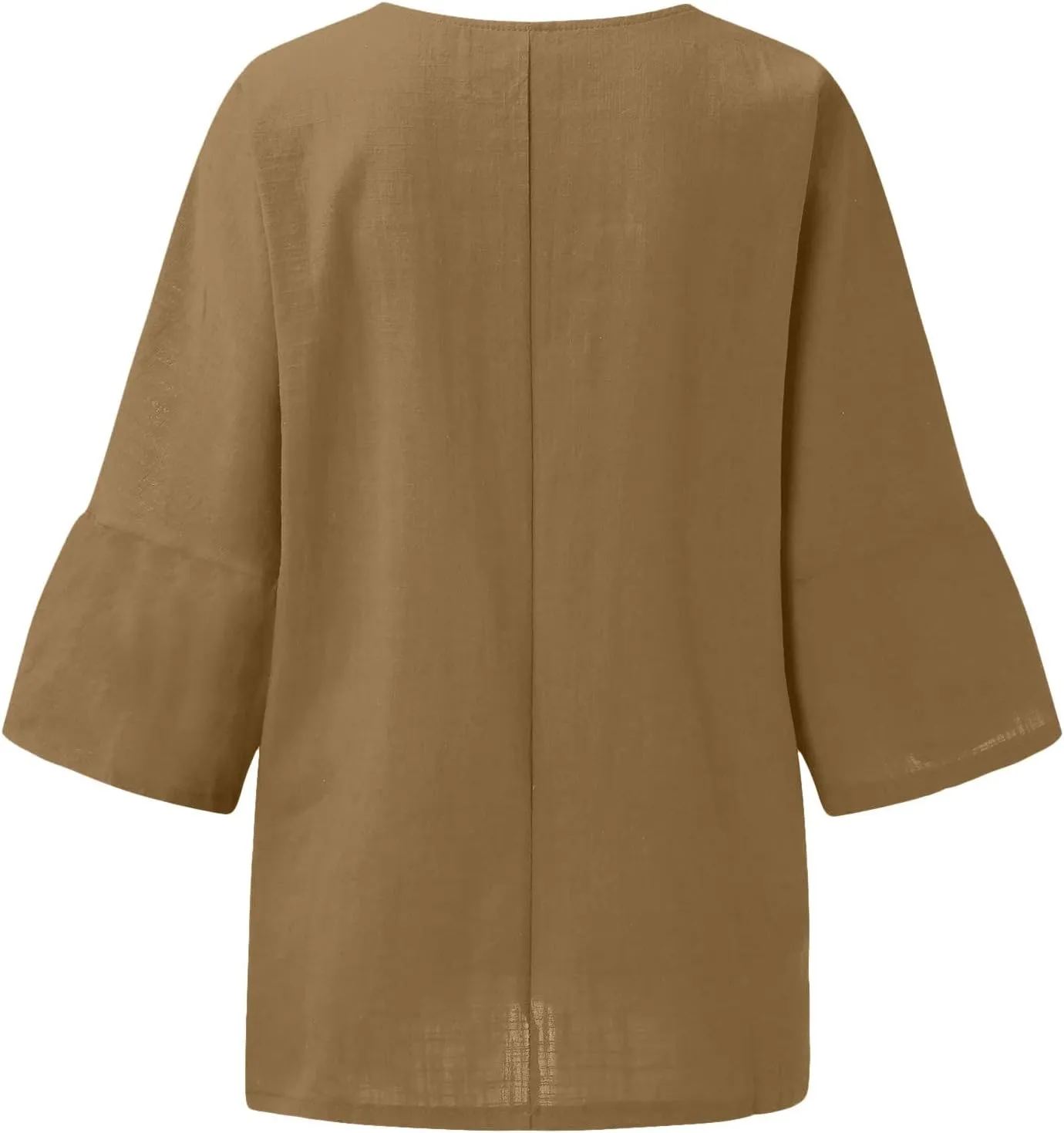 Women Cotton Linen Tops Causal Summer Short Sleeve Oversized T Shirts V Neck Loose Blouses 2025 Trendy Outfits