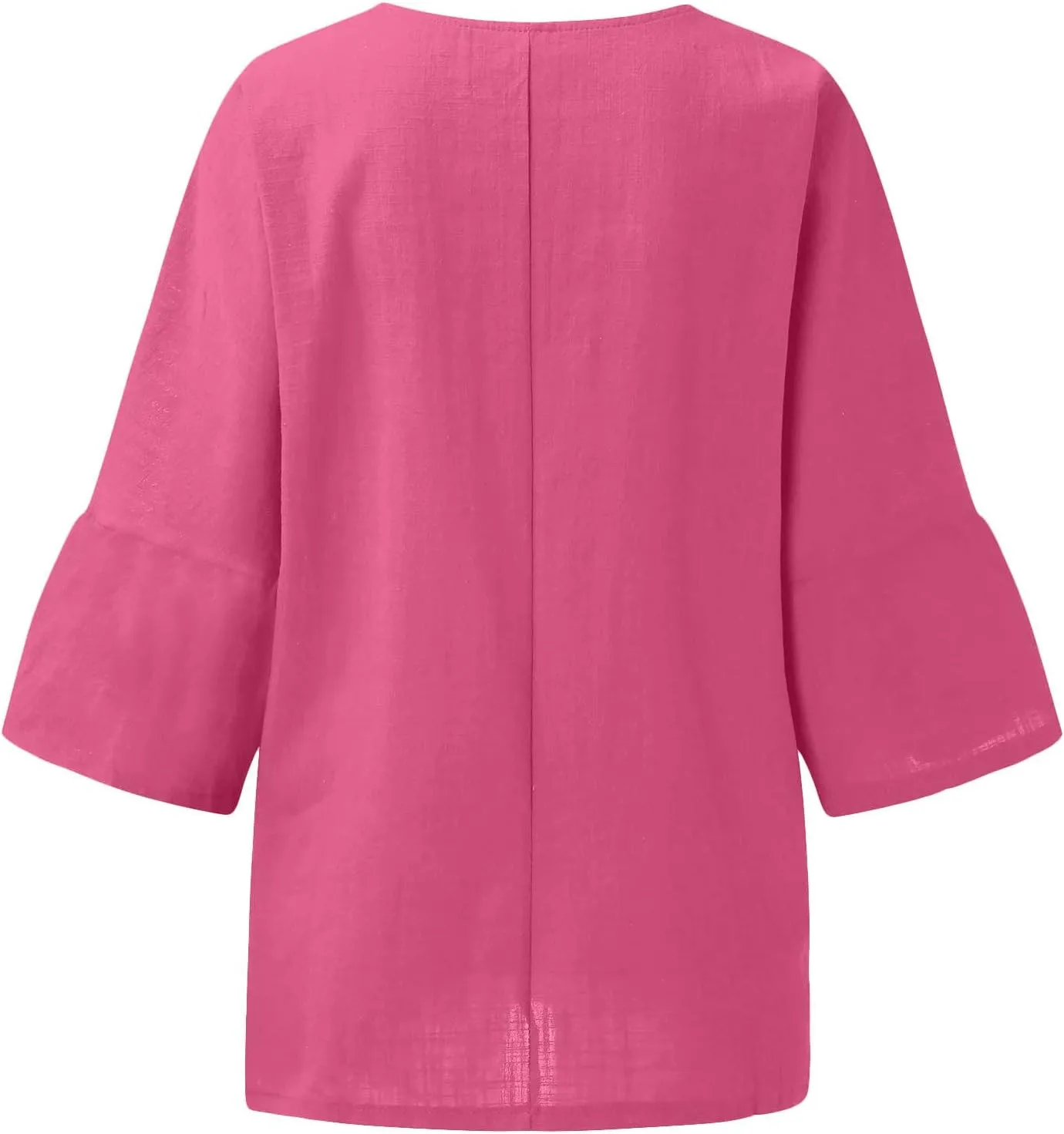 Women Cotton Linen Tops Causal Summer Short Sleeve Oversized T Shirts V Neck Loose Blouses 2025 Trendy Outfits