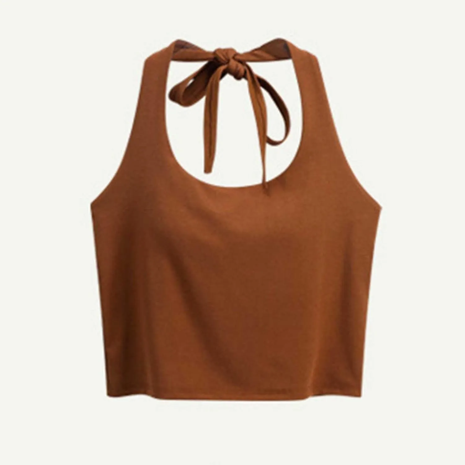 Women Removable Padded Sports Bras Workout Running Cropped Yoga Tank Tops Sleeveless Backless Going Out Top Trendy