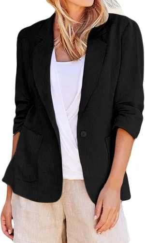 Womens Business Casual Clothing Blazers for Work Blazers Light Weight Blazers Long Sleeve Blazer Jacket