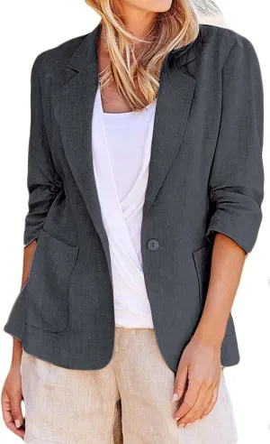 Womens Business Casual Clothing Blazers for Work Blazers Light Weight Blazers Long Sleeve Blazer Jacket