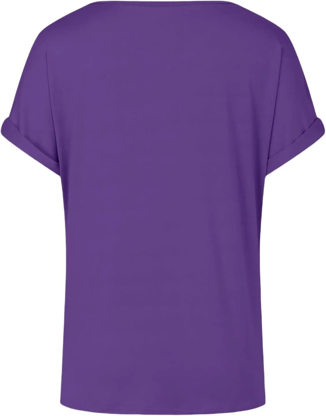 Women's Comfy Casual Summer Tops Short Sleeve V Neck Blouses T Shirts Twist Knot Basic Tees