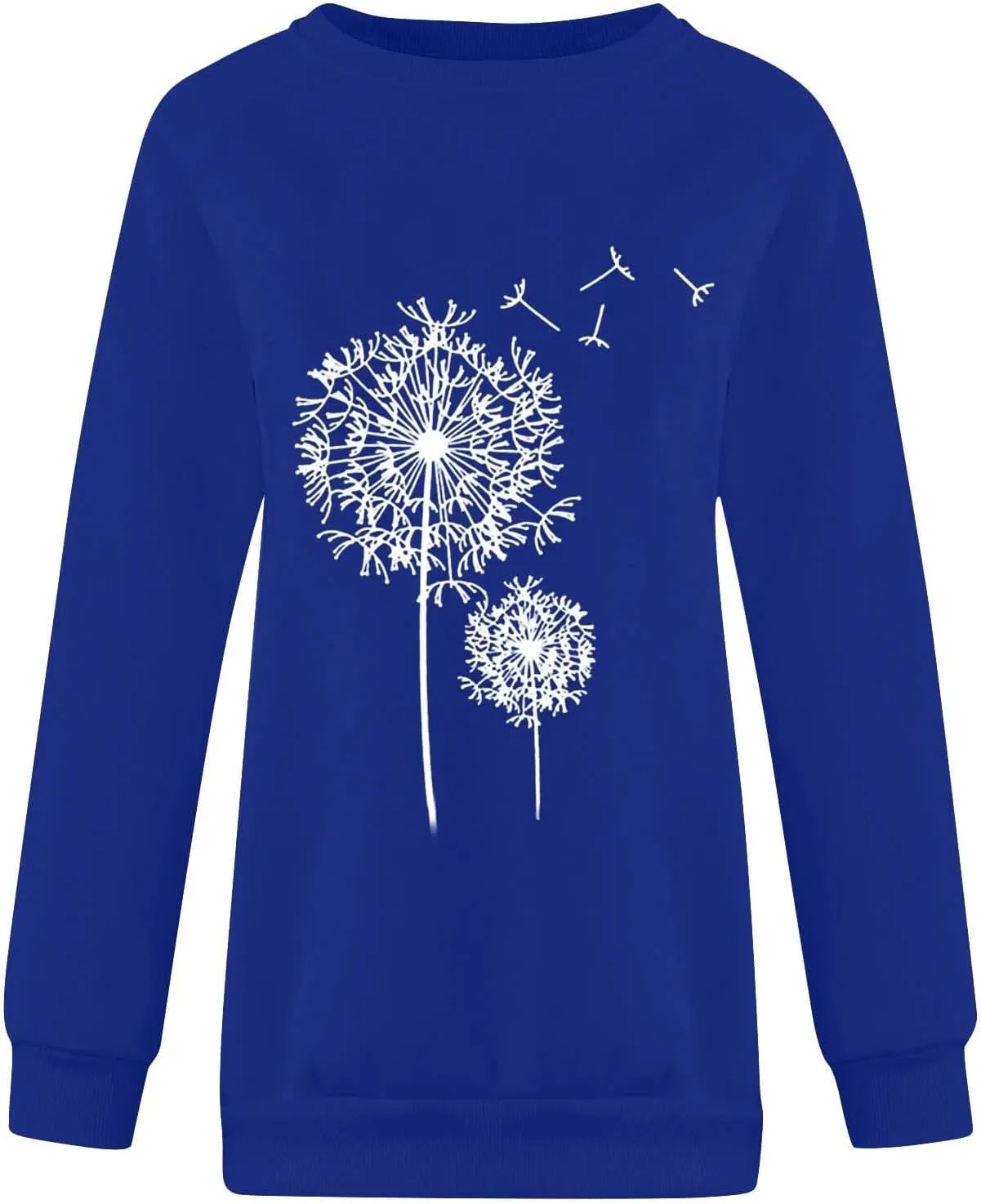 Womens Hoodies Crewneck Oversized Sweatshirts Dandelion Graphic Sweater Pullover Fall Fashion Clothes for Teen Girls