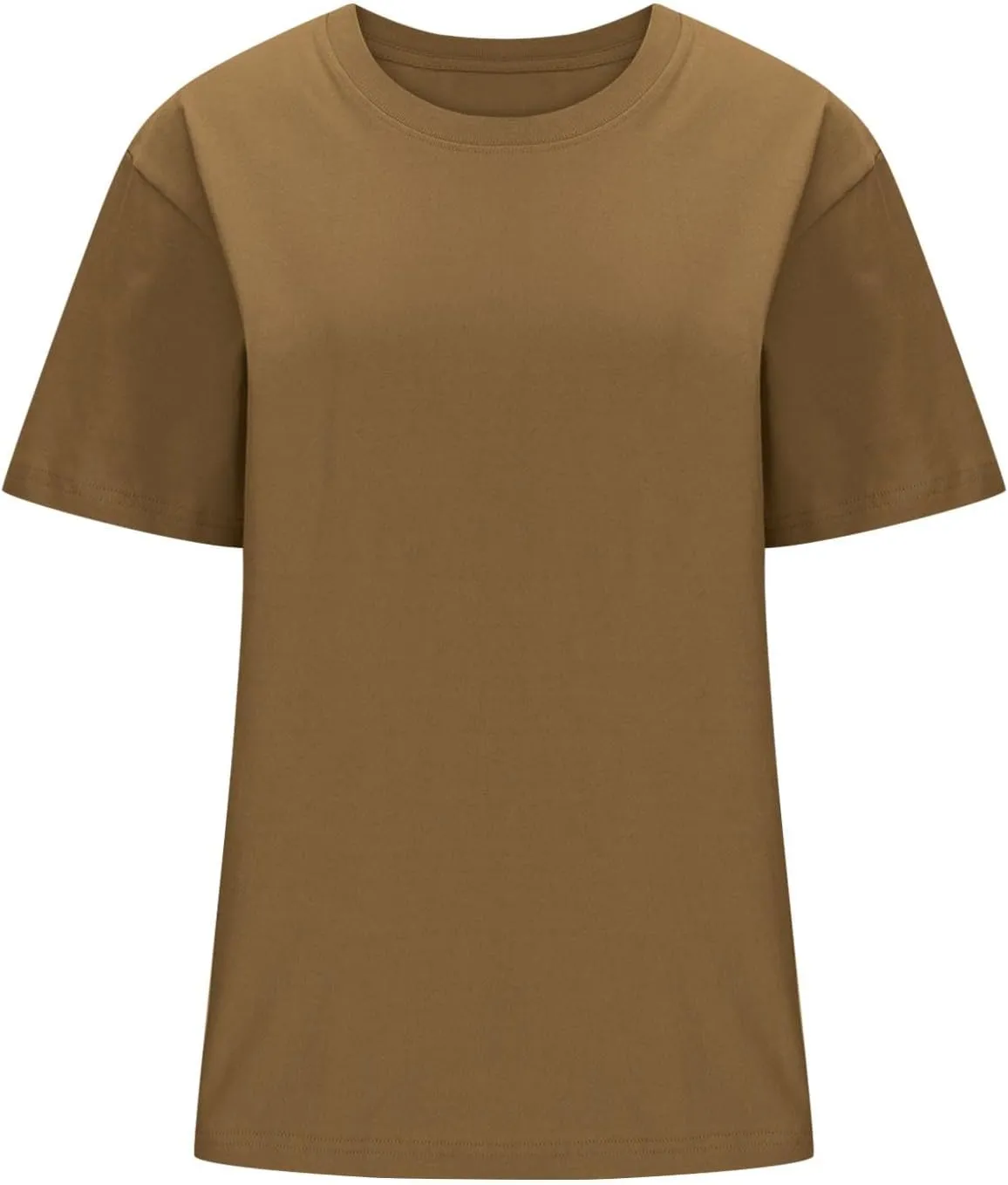 Womens Oversized T Shirts Summer Tops Short Sleeve Cotton Crewneck Tshirt Loose Workout Casual Plain Basic Tee