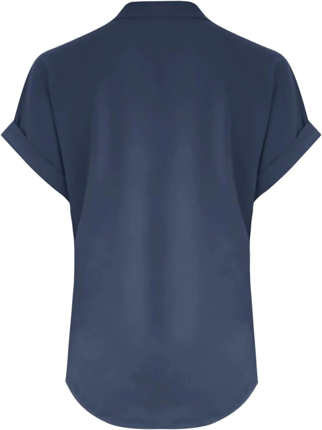Womens Short Sleeve Linen Shirts Summer Casual Cotton Gauzy Tops Trendy Button V Neck Tunic Work Blouses Loose Fit