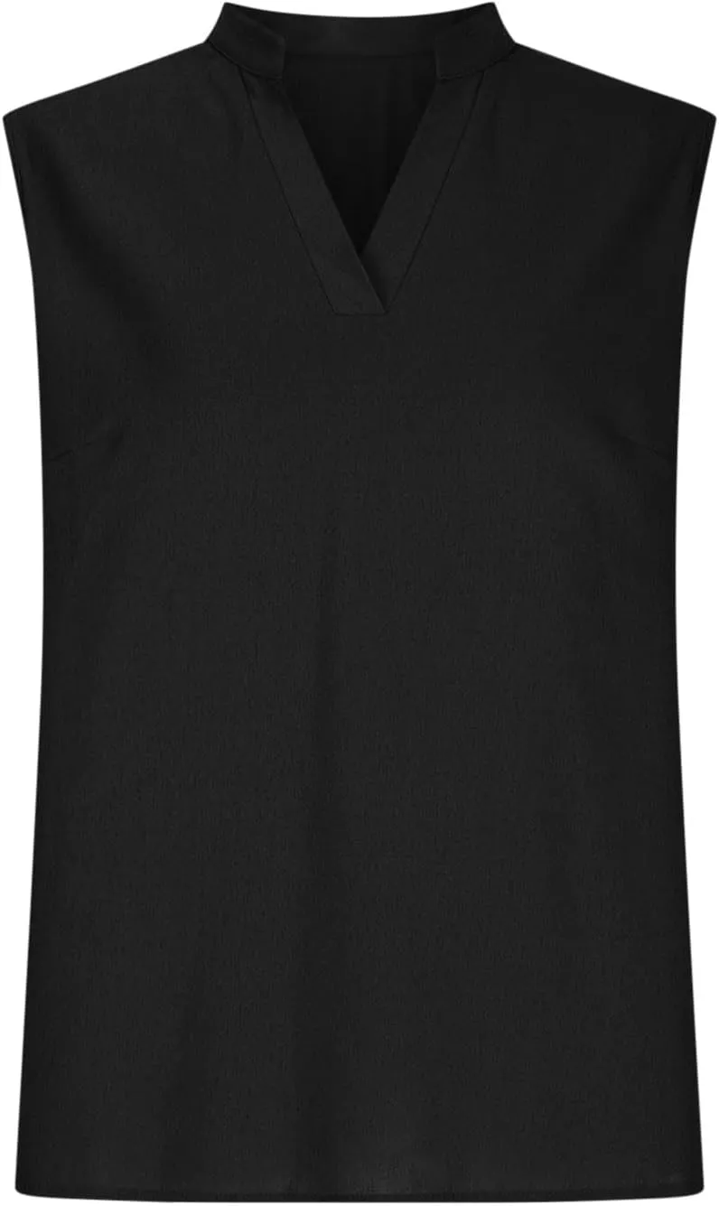 Womens Sleeveless Tops Cotton Linen Loose Fit V-Neck Tank Tops Vintage Country Basic Vacation Blouses