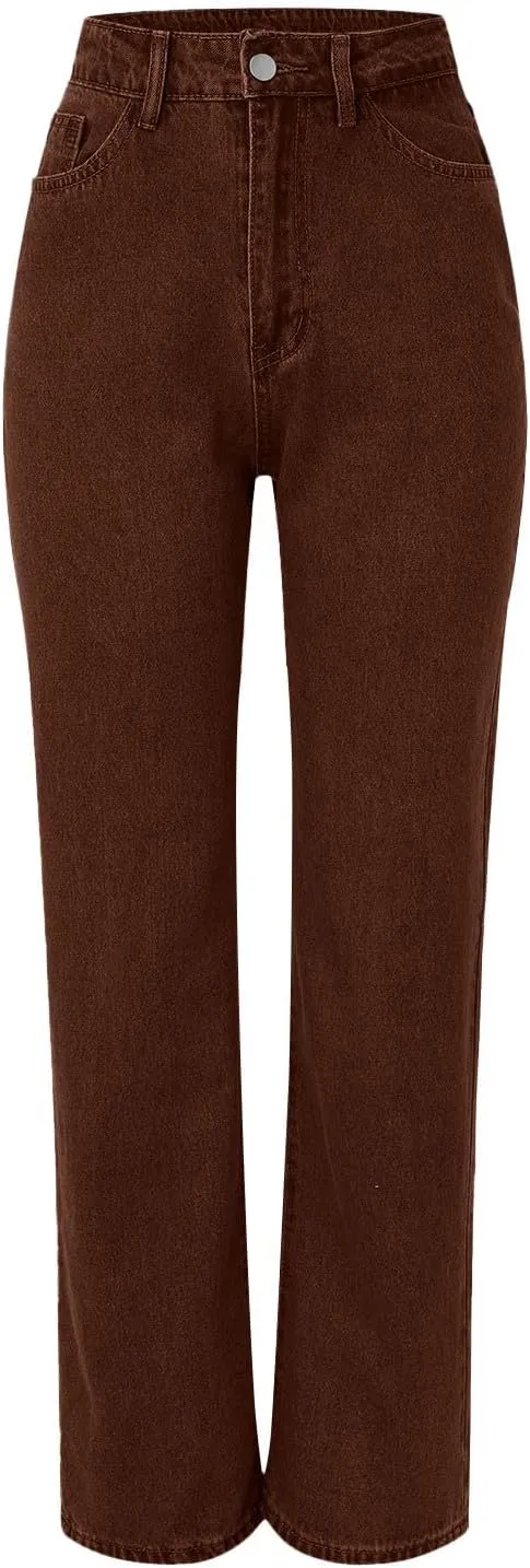 Womens Sweatpant Jeans Soft High Waisted Sweatpant That Look Like Jeans Plus Size Boyfriend Pants with Pockets