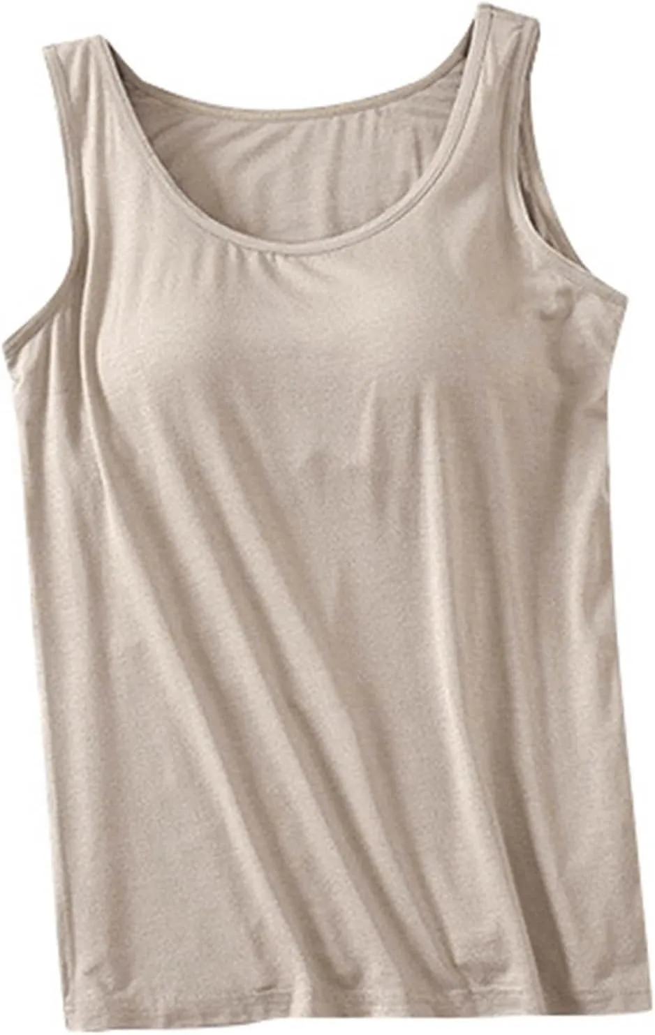 Womens Tank Tops Dressy Casual Shelf Bra Tank Tops Racerback Workout Camis Yoga Shirt Cotton Undershirt Tank Tops for Women