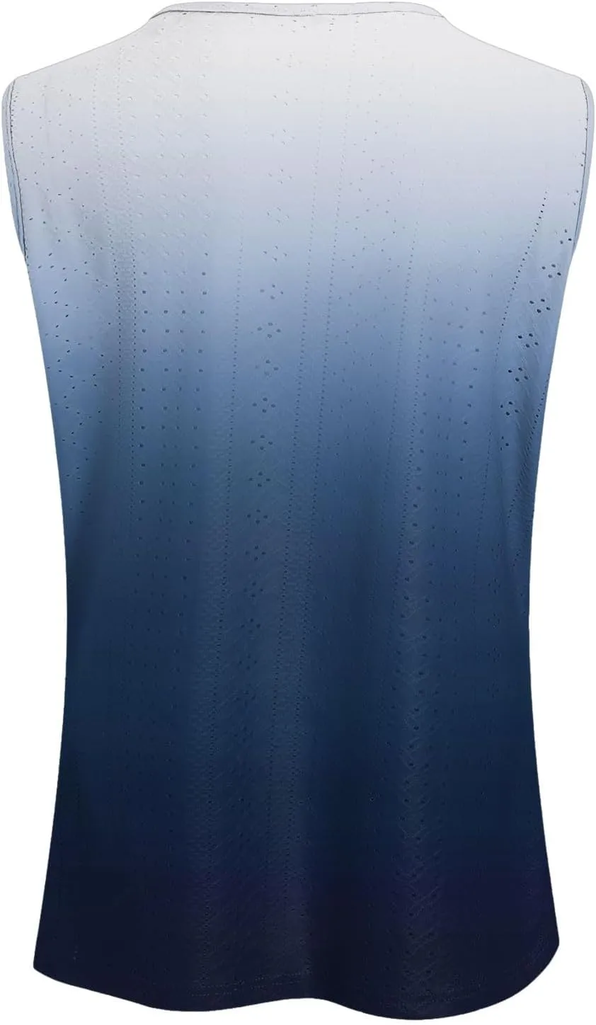 Womens Tank Tops Loose Fit 2025 Trendy Summer V Neck Sleeveless T Shirts Spring Clothes Casual Loose Blouses