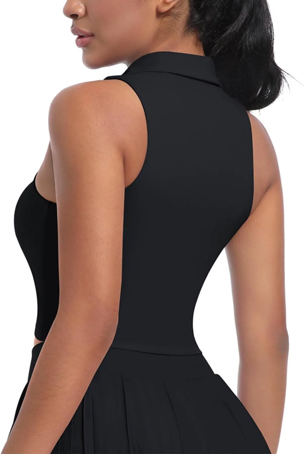 Women's Workout Tank Tops Casual Fashion V Neck Sleeveless Golf Shirts Summer Athletic Workout Quick Dry Blouse