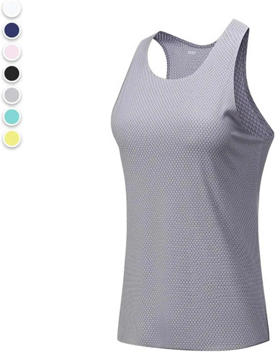 Womens Workout Tank Tops Summer Sleeveless Mesh Quick Dry Athletic Shirts Casual Fashion Solid Comfortable Blouse